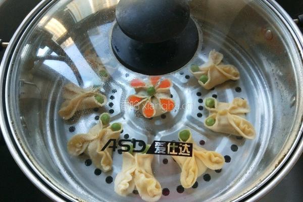 新文美食 蝴蝶蒸饺的做法图解10