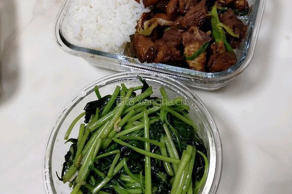 三杯鸭炒蒜苗的做法图解5