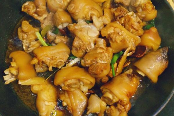 红烧黄豆炖猪蹄的做法图解12