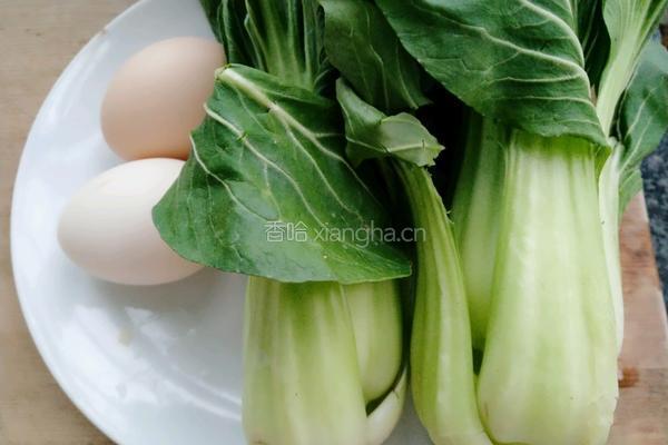 油菜蛋炒面的做法图解2