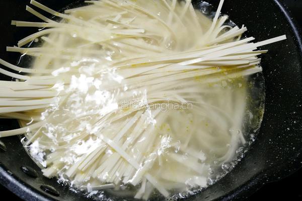油菜蛋炒面的做法图解4