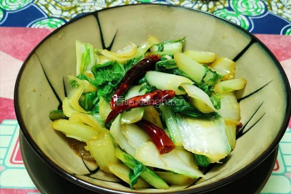 十分钟速食之炝炒小白菜