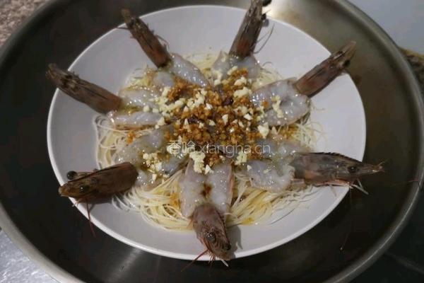 蒜蓉粉丝虾的做法图解9