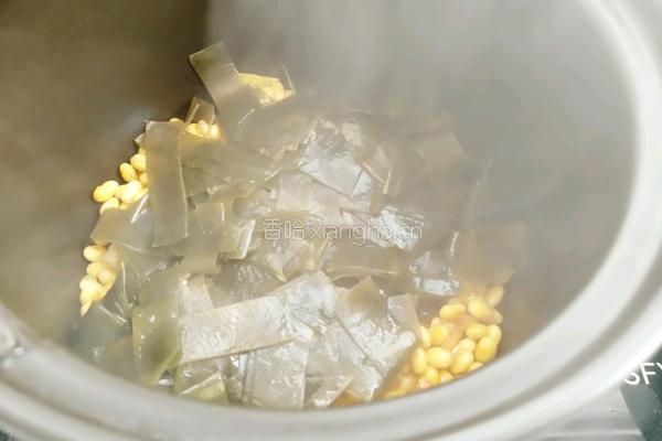 黄豆炖海带的做法图解10