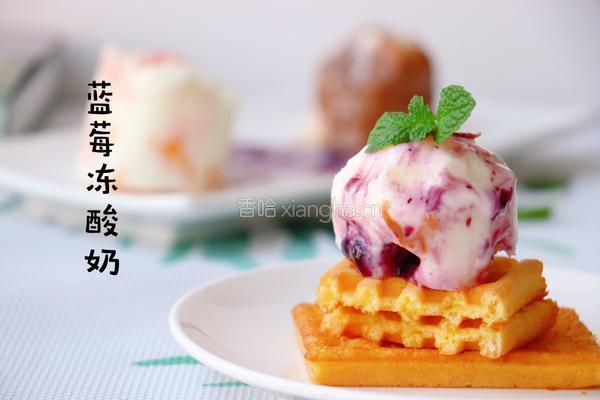 蓝莓冻酸奶