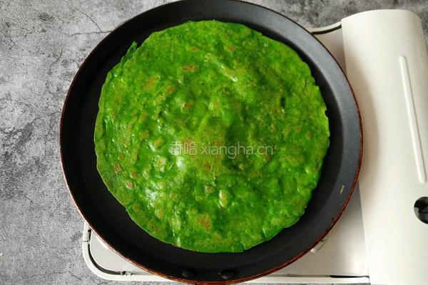 菠菜鸡蛋饼的做法图解11