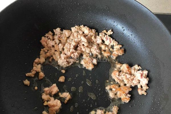 蒜苔炒肉沫的做法图解5