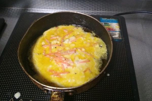 胡萝卜脆皮蛋饼的做法图解5