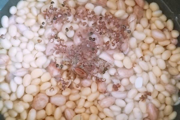 水煮花生黄豆的做法图解4