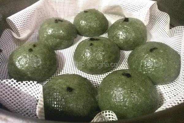 蛋黄肉松艾草青团的做法图解9