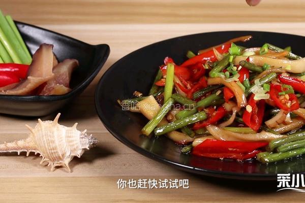 响螺片炒蒜薹的做法图解8