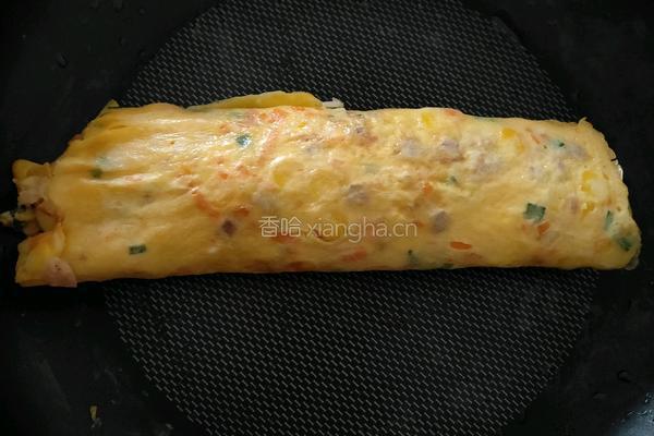 五彩鸡蛋卷的做法图解12