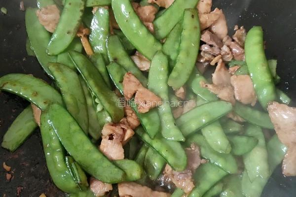 荷兰豆炒瘦肉的做法图解5