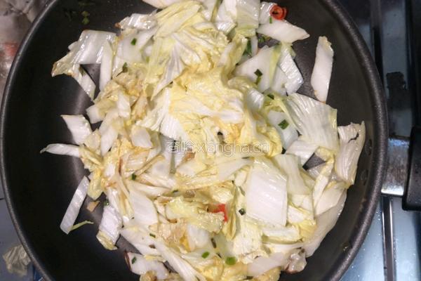 醋溜白菜的做法图解11