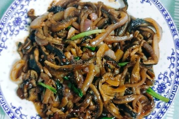 爆炒野生黄鳝的做法图解11
