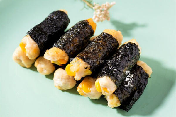 海苔鸡肉卷的做法图解1