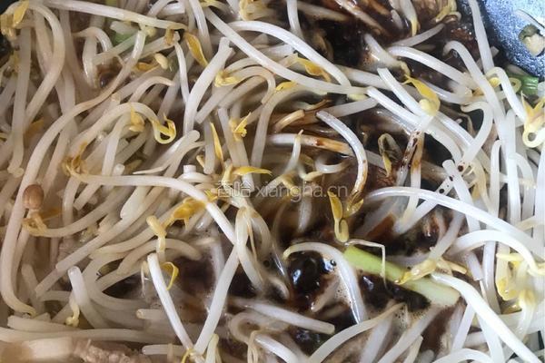 五花肉炒豆芽的做法图解6