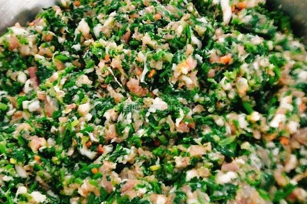 荠菜(野菜)饺子的做法图解5