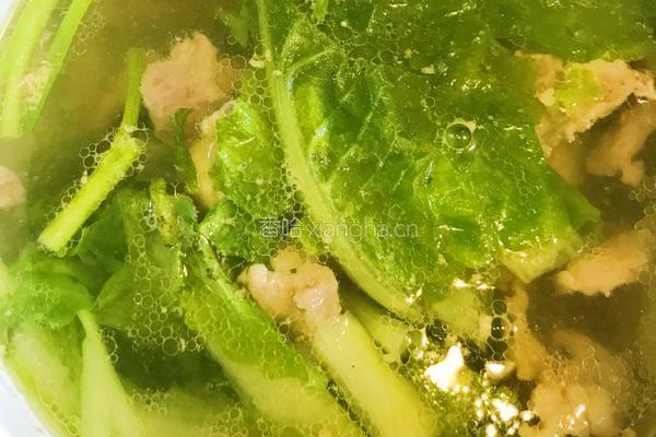 你没吃过的小白菜肉片汤