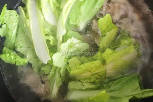 你没吃过的小白菜肉片汤的做法图解5