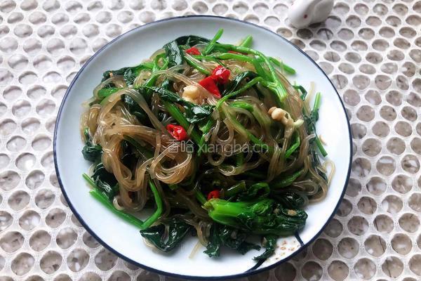凉拌菠菜粉条的做法图解13