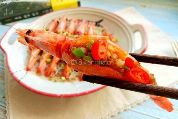 蒜蓉粉丝开背虾的做法图解9