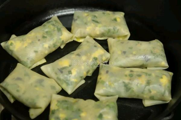 韭菜春卷的做法图解13