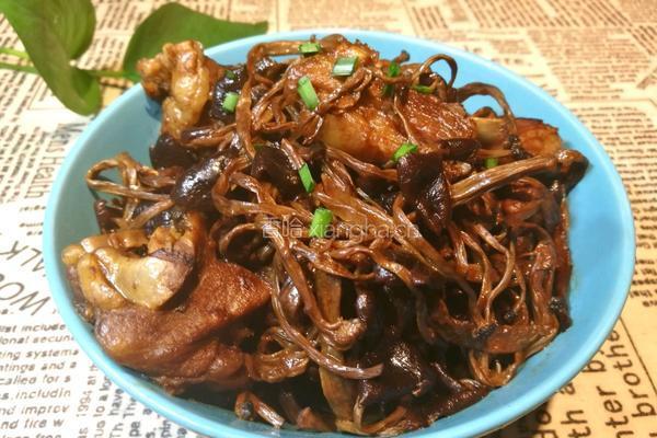 茶树菇烧羊排的做法图解10