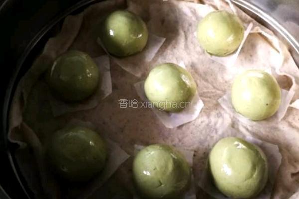 绿色的青汁青团的做法图解9