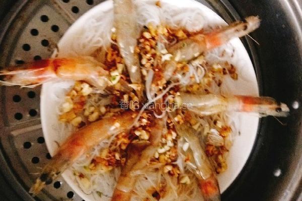 蒜蓉粉丝虾的做法图解5