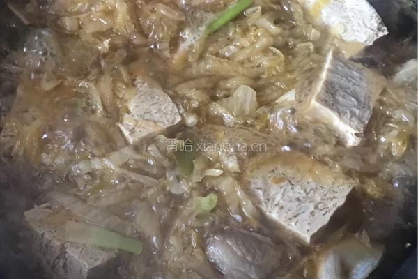 酸菜粉丝冻豆腐的做法图解8