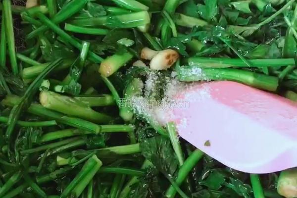 蒜末野芹菜的做法图解8