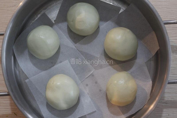 咸蛋黄肉松青团的做法图解13