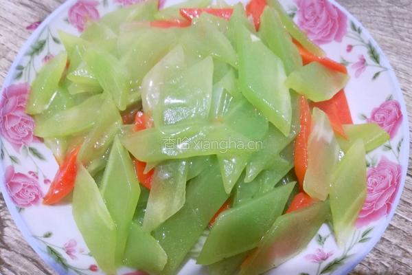 清炒小青笋的做法图解3