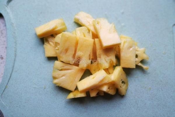 菠萝炒鸡丁的做法图解5