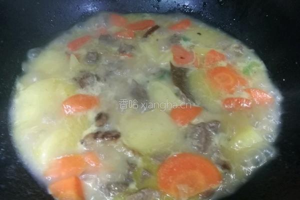 咖哩土豆牛腩饭的做法图解9