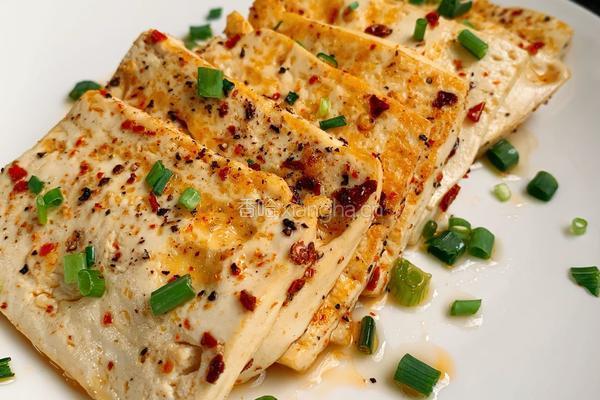 香煎嫩豆腐的做法图解8