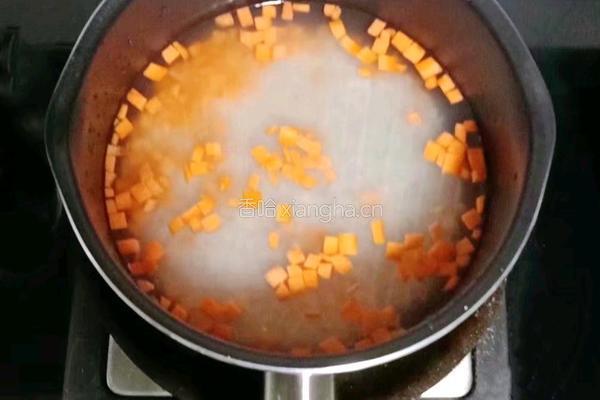 鲜虾豌豆粥 (宝宝辅食）的做法图解2