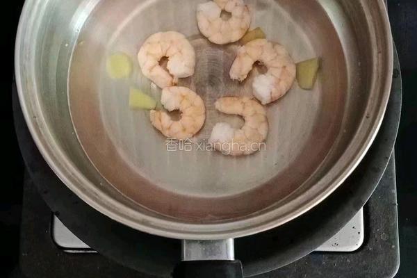 鲜虾豌豆粥 (宝宝辅食）的做法图解4