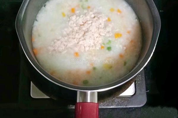 鲜虾豌豆粥 (宝宝辅食）的做法图解11