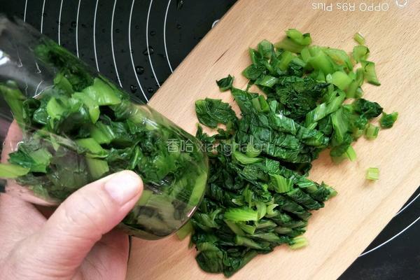 宝宝辅食小白菜泥的做法图解3