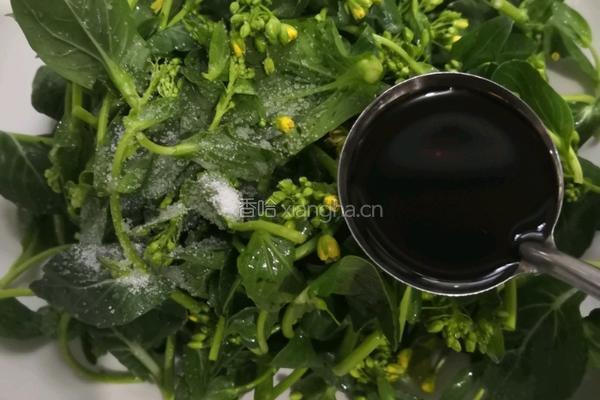 清蒸油菜花苔的做法图解5