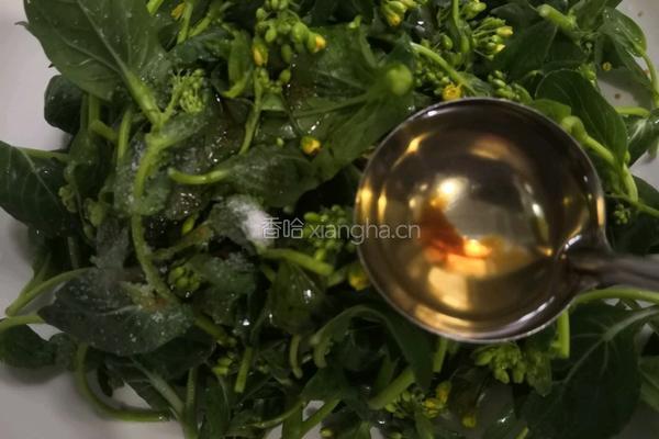 清蒸油菜花苔的做法图解6