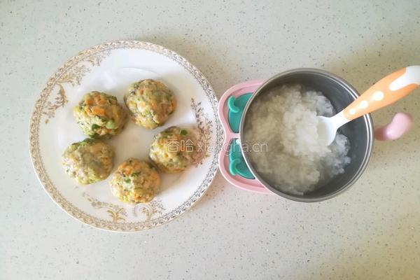 青豆羊肉蒸丸子 宝宝辅食营养食谱菜谱的做法图解8