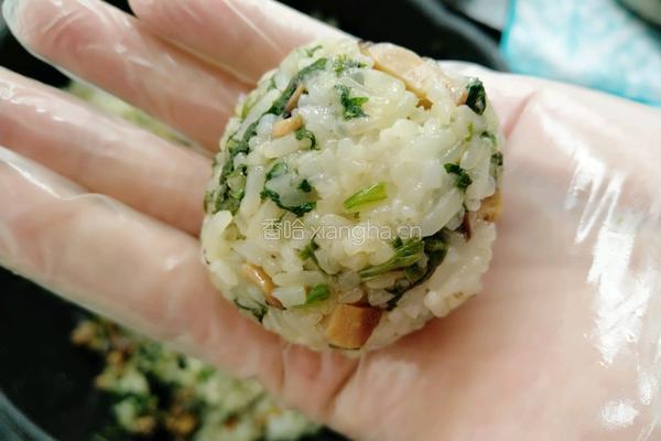 雪菜香菇团子的做法图解19