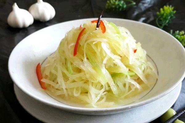 芹香椒油土豆丝的做法图解7