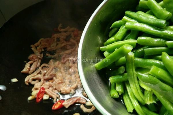 四季豆炒肉的做法图解7