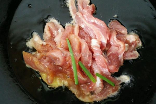 蒜薹炒肉丝的做法图解4