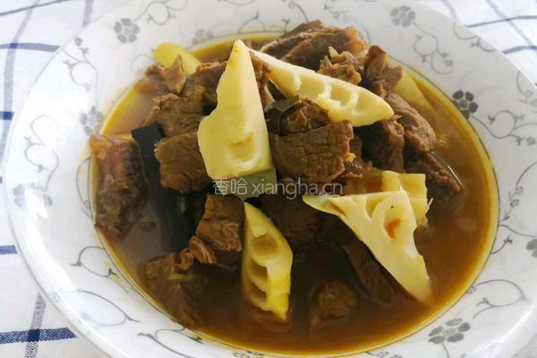 砂锅春笋炖牛肉的做法图解17