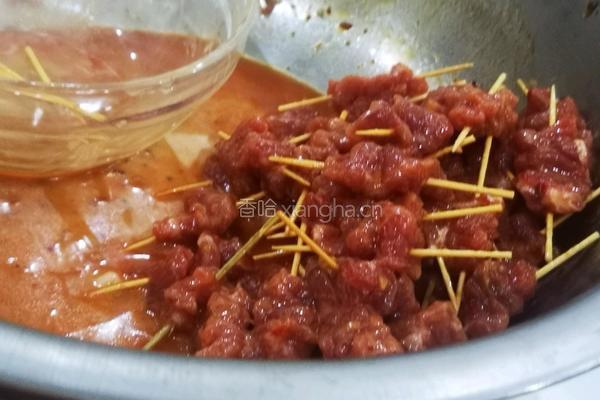香辣牙签牛肉的做法图解4